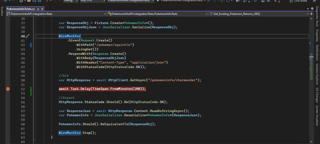 Debugging and accessing WireMock’s admin endpoints